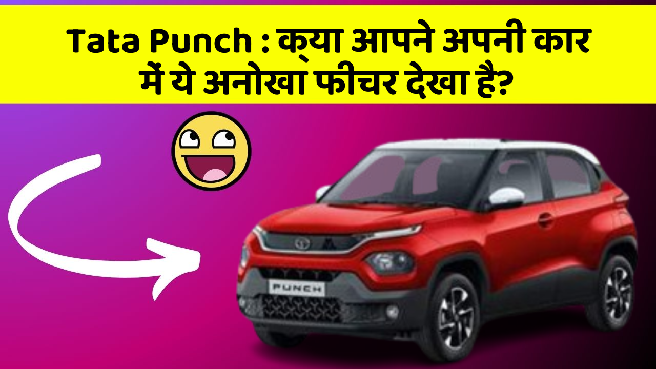 Tata Punch: क्या आपने अपनी कार में ये अनोखा फीचर देखा है?